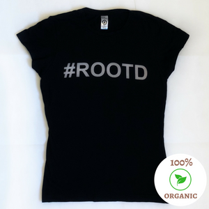 Organic '#ROOTD' Slogan Tee